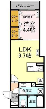 D‘Bless横濱赤門通りの間取り写真