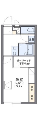 レオパレス東大浜の間取り写真