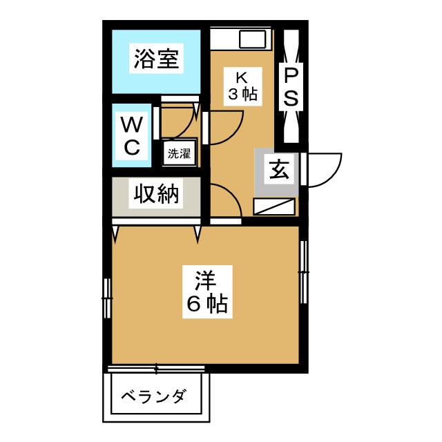 ＪＲ中央線 中野駅 徒歩13分 3階建 築25年の間取り写真