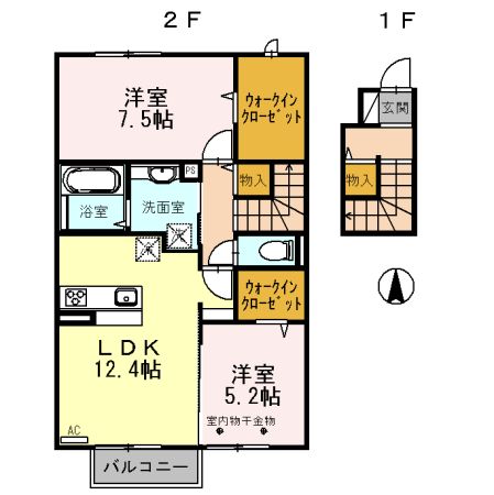 mela casa Bの間取り写真