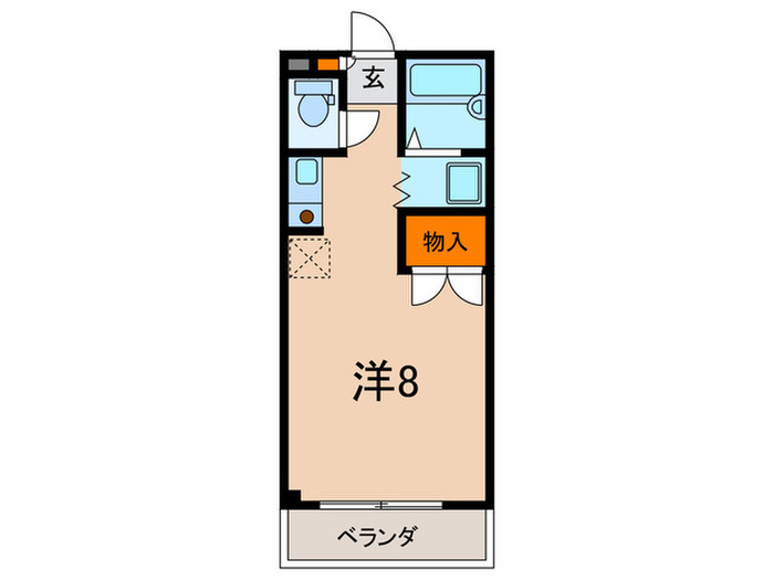 六甲シャレ-の間取り写真