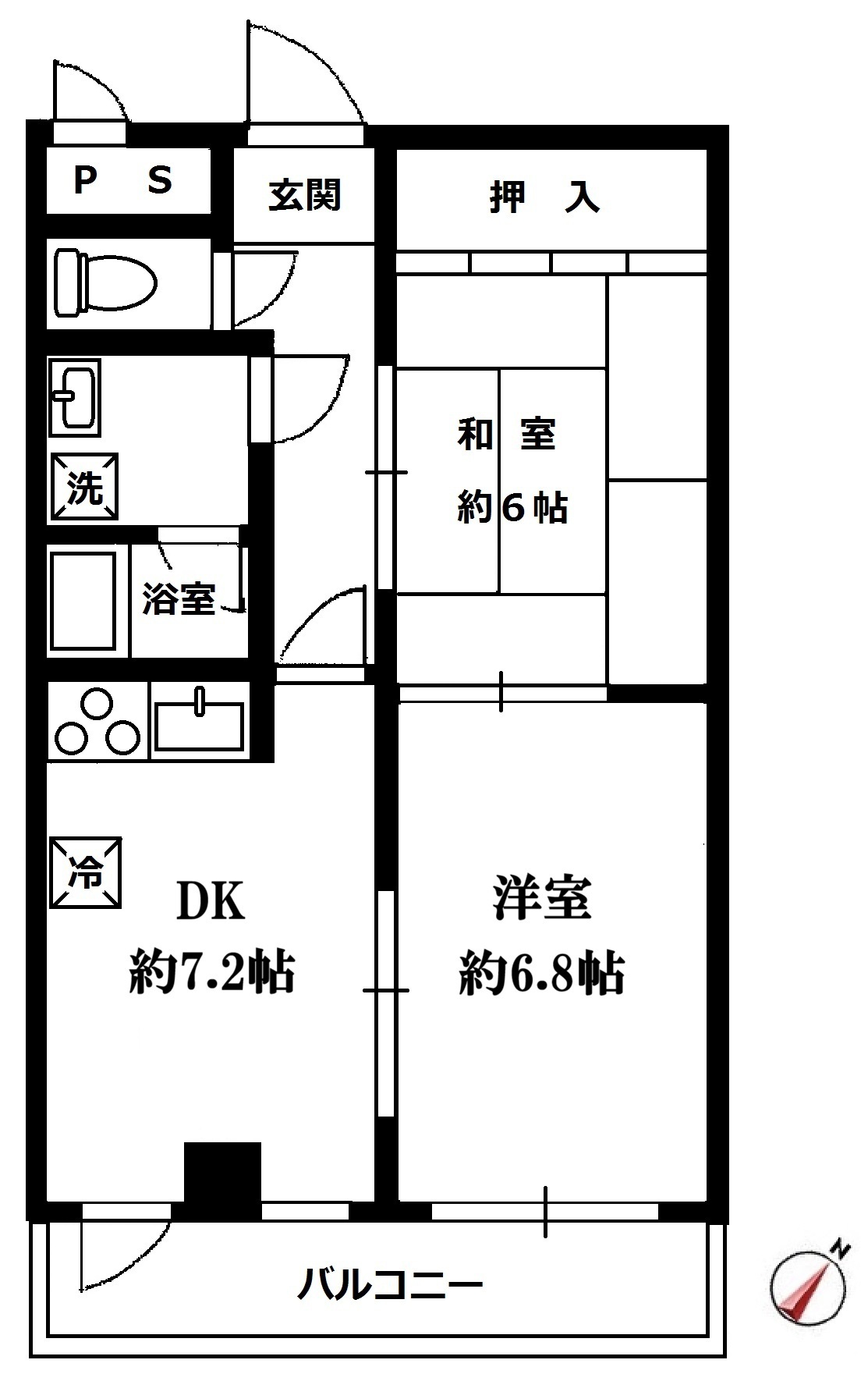 パインヒルズ西ヶ原の間取り写真