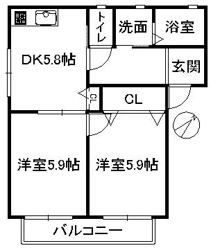 アーバヒルＣの間取り