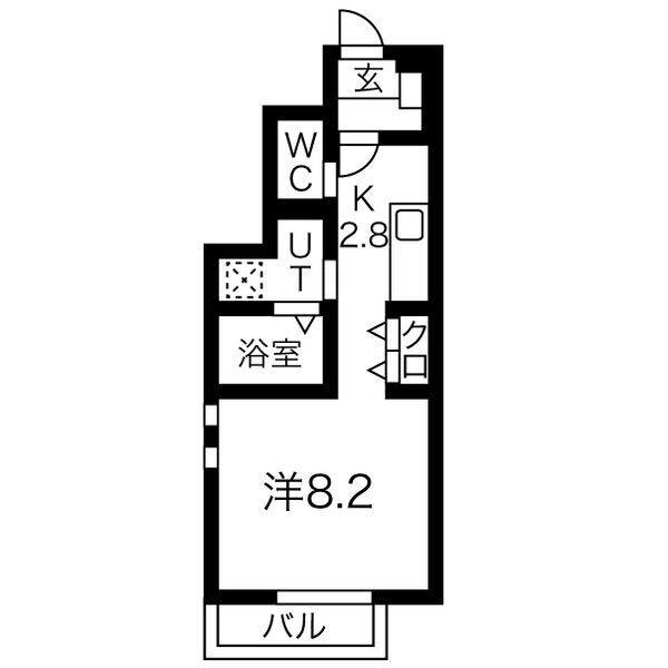 仙台市太白区人来田のアパートの間取り