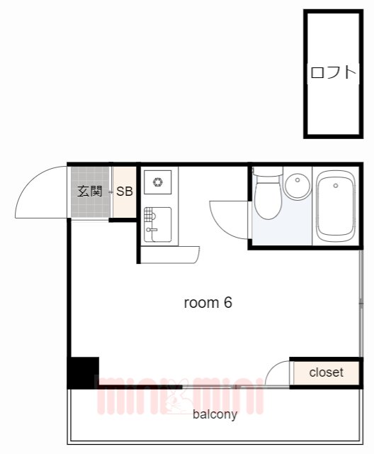 サンパレス２１東園田２の間取り