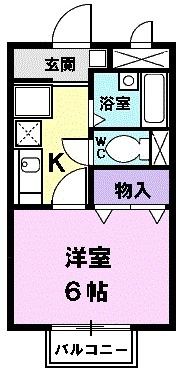 愛知県名古屋市西区円明町（アパート）の賃貸物件の間取り