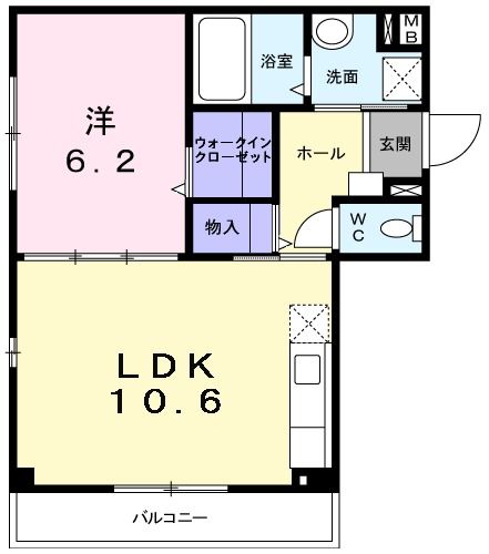 堺市堺区西湊町のマンションの間取り