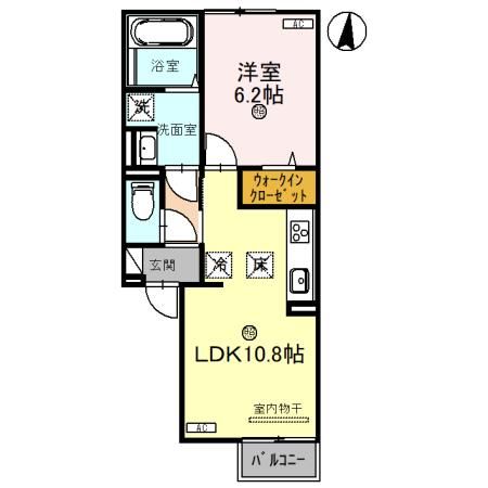 メルベーユ川島の間取り