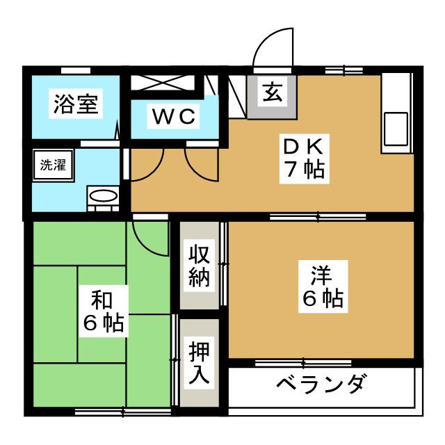 モンシャトー小金井成和の間取り