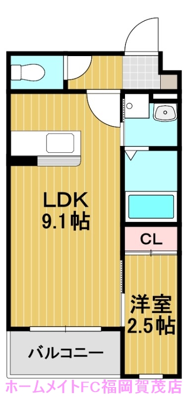 地下鉄七隈線 野芥駅 徒歩4分 4階建 築3年の間取り写真