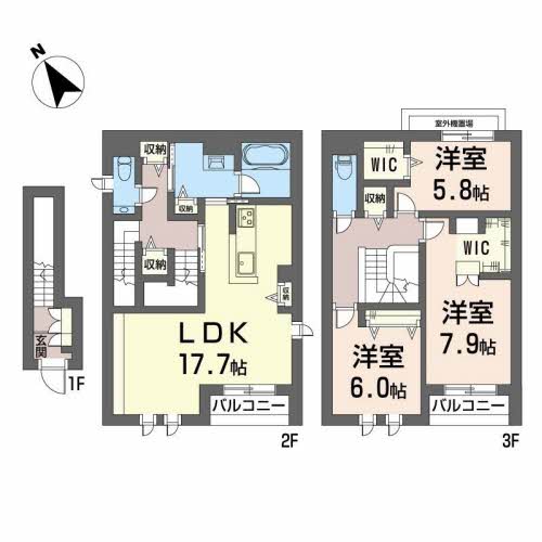 S-room曰佐東館の間取り