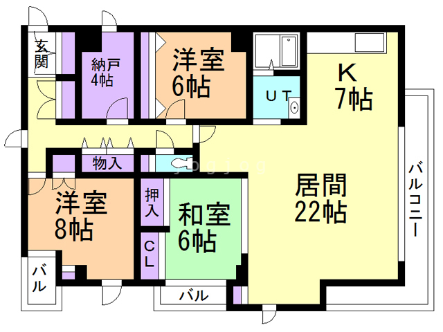 エルグラン啓明の間取り