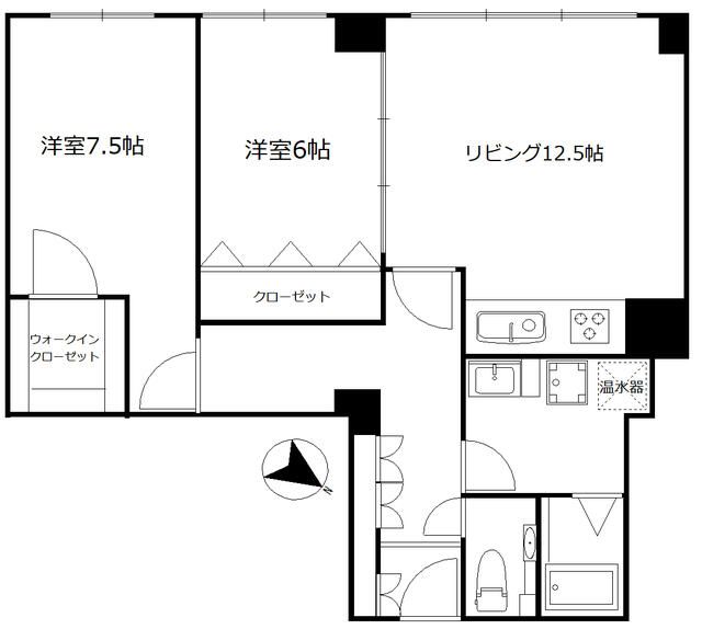 ヴィラ赤坂の間取り