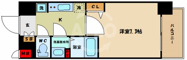 レシオス天王寺の間取り