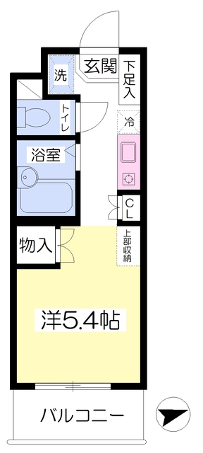 調布市八雲台のマンションの間取り