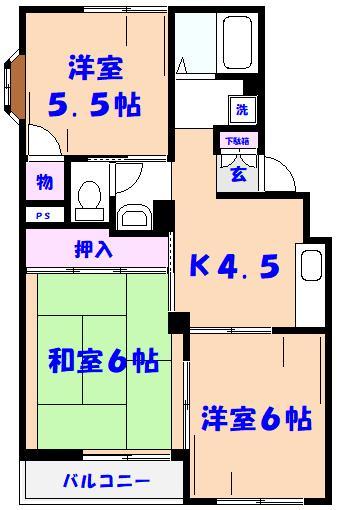 ライトタウン市川の間取り