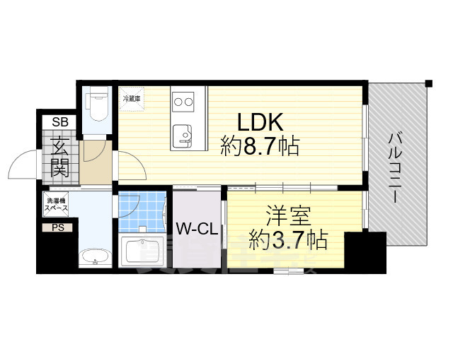 リヴェント福島の間取り