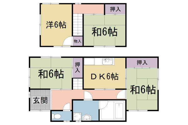 増田貸家Ｄの間取り