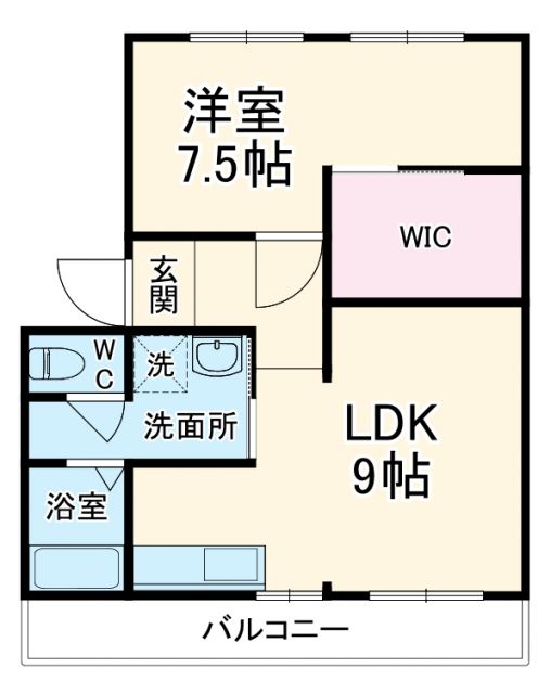 浜松市浜名区沼のマンションの間取り