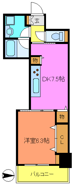 墨田区京島のマンションの間取り