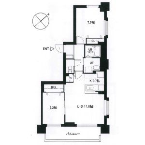 プレアデス壱番館の間取り