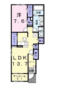 高浜市神明町のアパートの間取り
