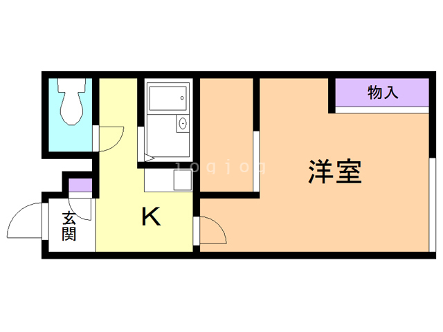 レオパレス錦町通りの間取り