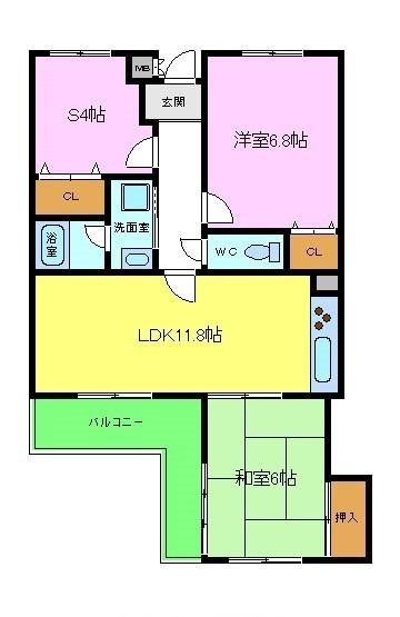 コート古野の間取り