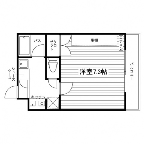 アンジュール嵯峨の間取り