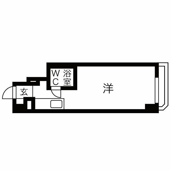 札幌市中央区南一条西のマンションの間取り