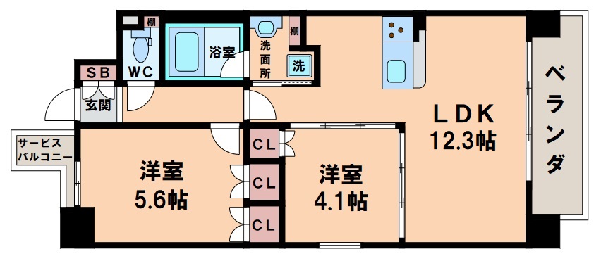 LIFURE TEMMABASHIの間取り