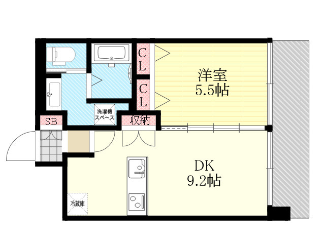 Luxe新大阪2の間取り