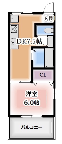 第1三駒ハイツの間取り