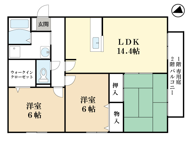 elleCASAの間取り