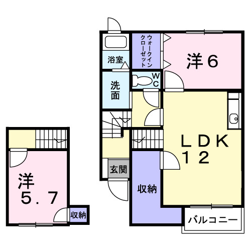 リュミエールＣの間取り