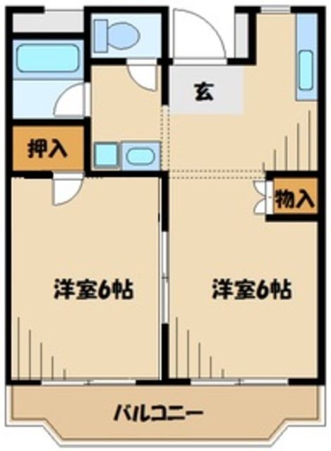 相模原市南区御園のマンションの間取り