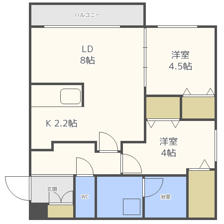 Ｐｒｅｎｄｒｅ　Ｓｏｕｅｎの間取り