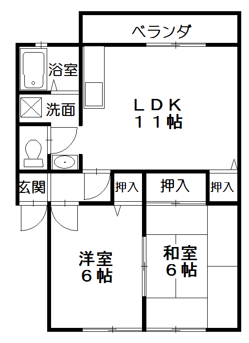 サンパーク小山Iの間取り