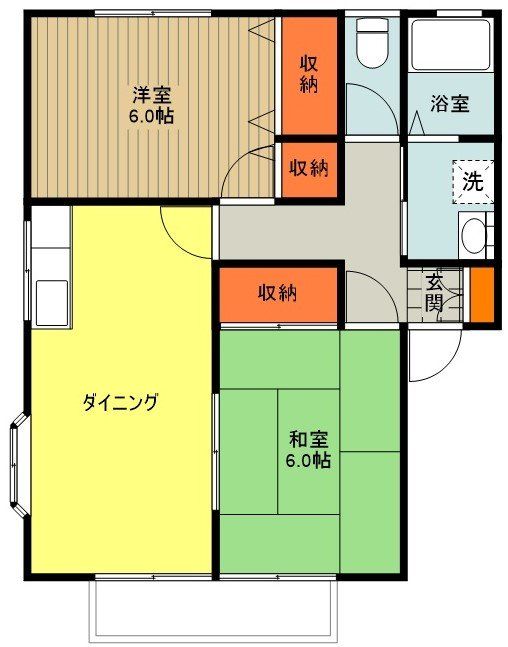 エステート山下Aの間取り