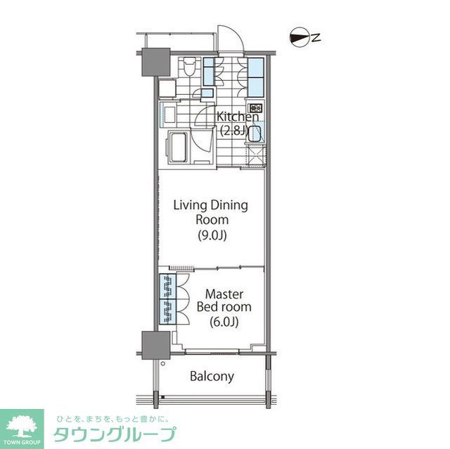 コンフォリア新宿イーストサイドタワーの間取り