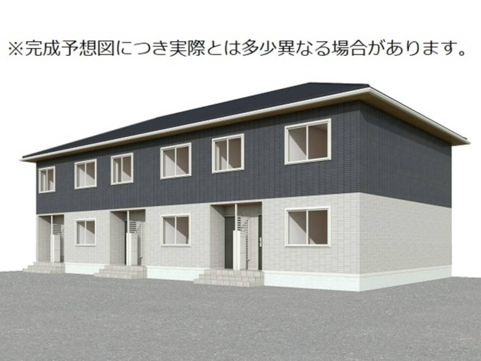 【松山市別府町のアパートの建物外観】