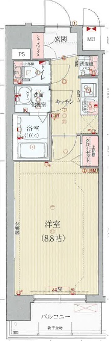 ベラジオ京都一乗寺IIの間取り