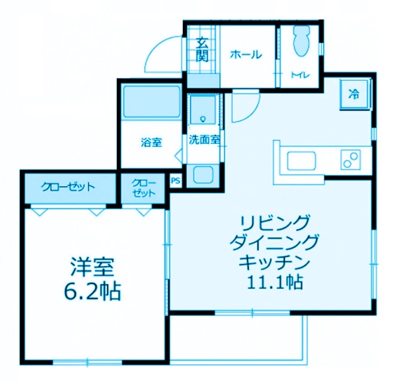 【川崎市中原区井田中ノ町のアパートの間取り】