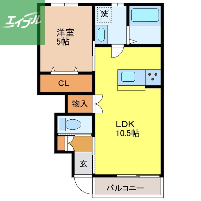 エスカレントみやきIIの間取り