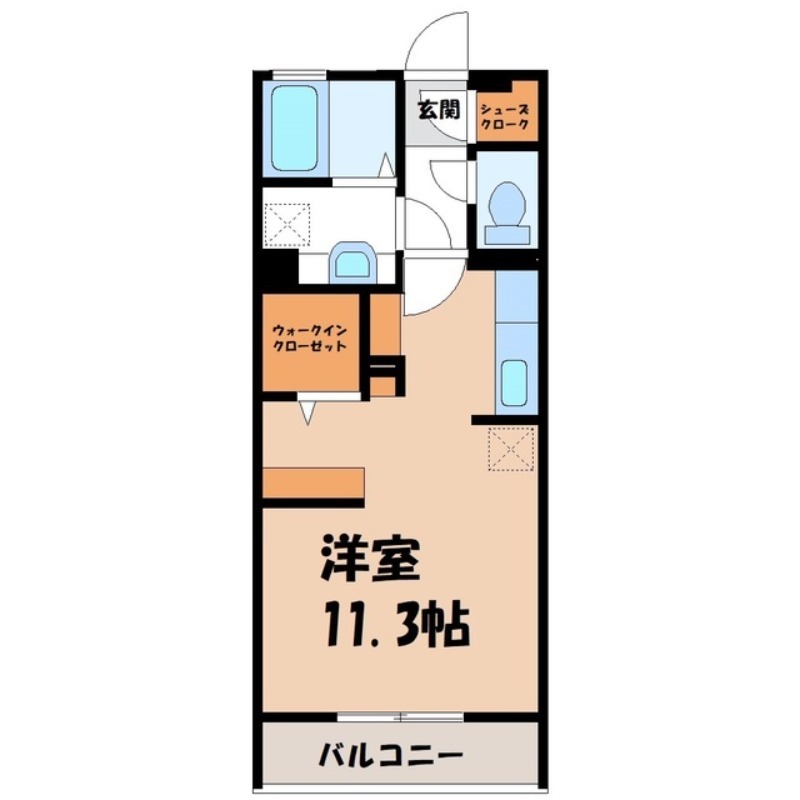 サン・メゾン栃木駅南の間取り