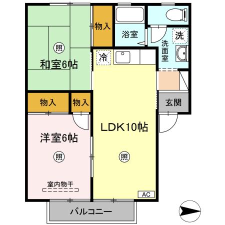 セジュールいおきの間取り