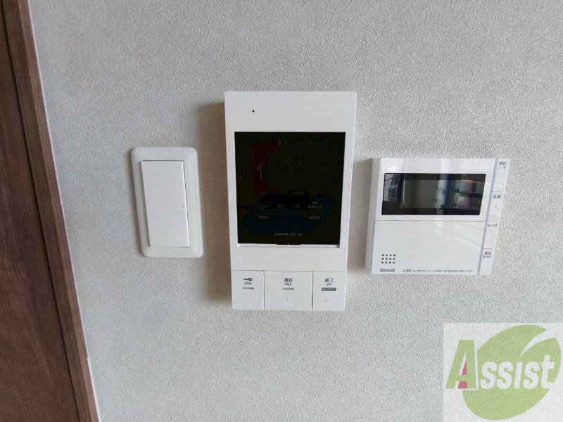 セキュリティ　モニタ付インターホンでセキュリティ面も安心です。