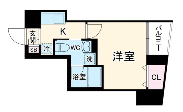 ラフィスタ横浜黄金町の間取り