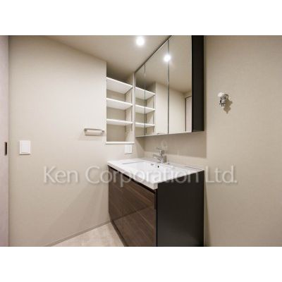 洗面設備　同タイプ11階のお部屋を撮影。仕様が異なることがあります。