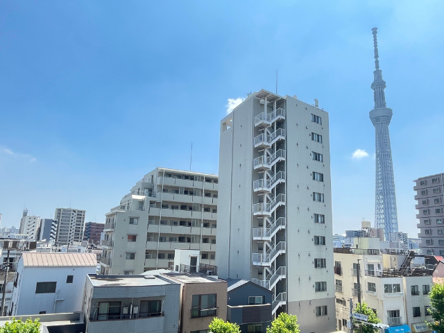 眺望　東京スカイツリーが見れます。